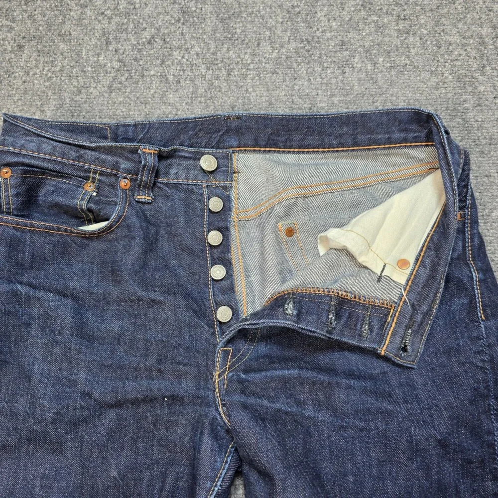 FULLCOUNT & CO 1108 Slim Straight Japanese Selvedge Denim Jeans Blue Size 32 - Picture 5 of 9